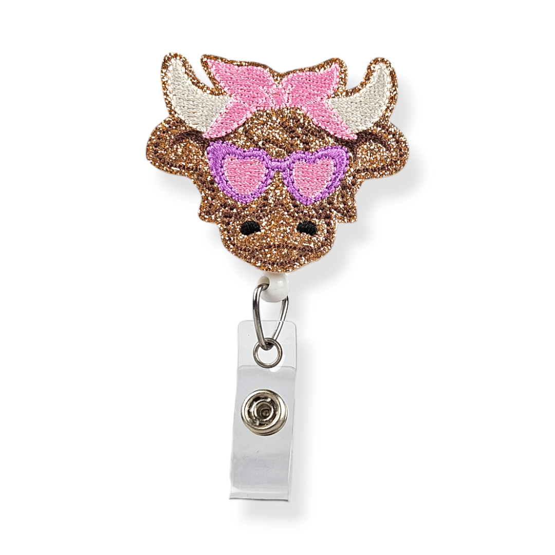 Highland Cow Badge