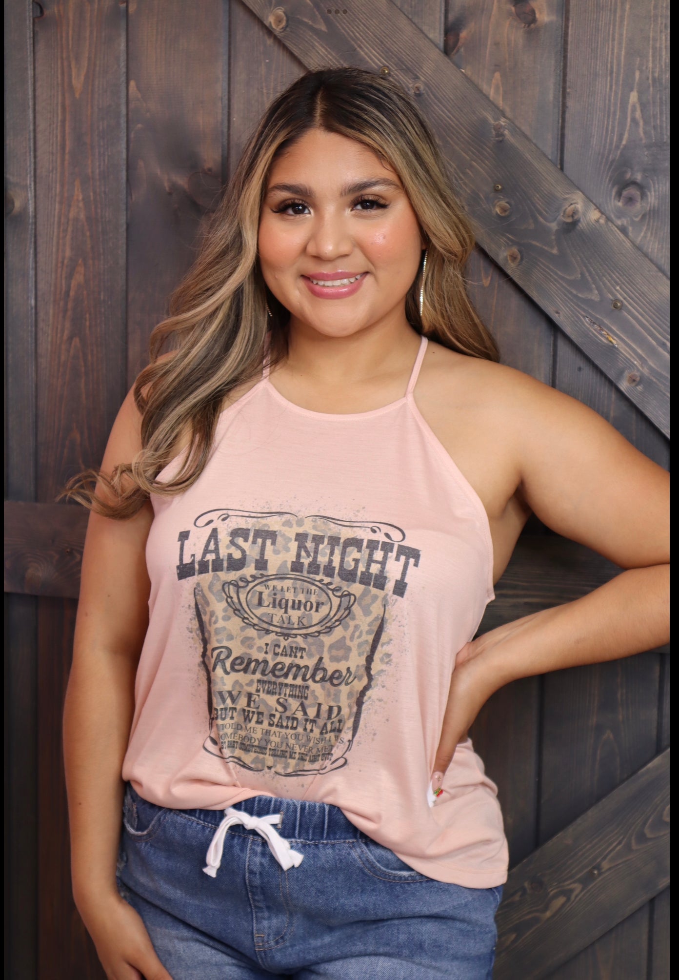 Last Night We Let The Liquor Talk Tank Top