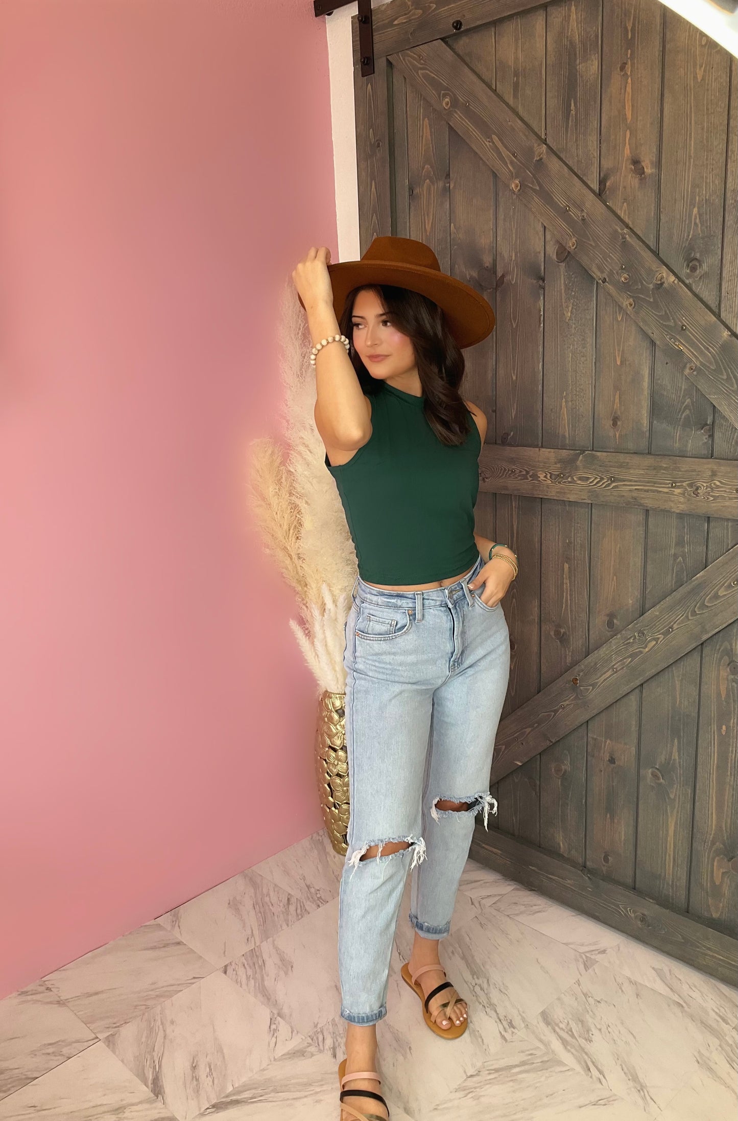 Summer Green Tank Top