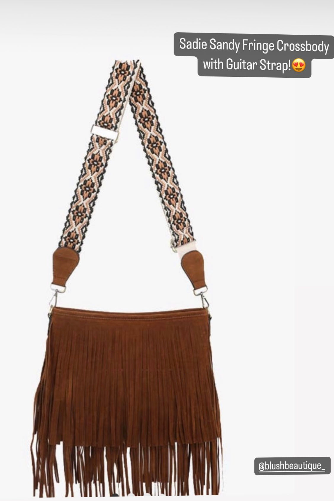 Sadie Suede Fringe Crossbody