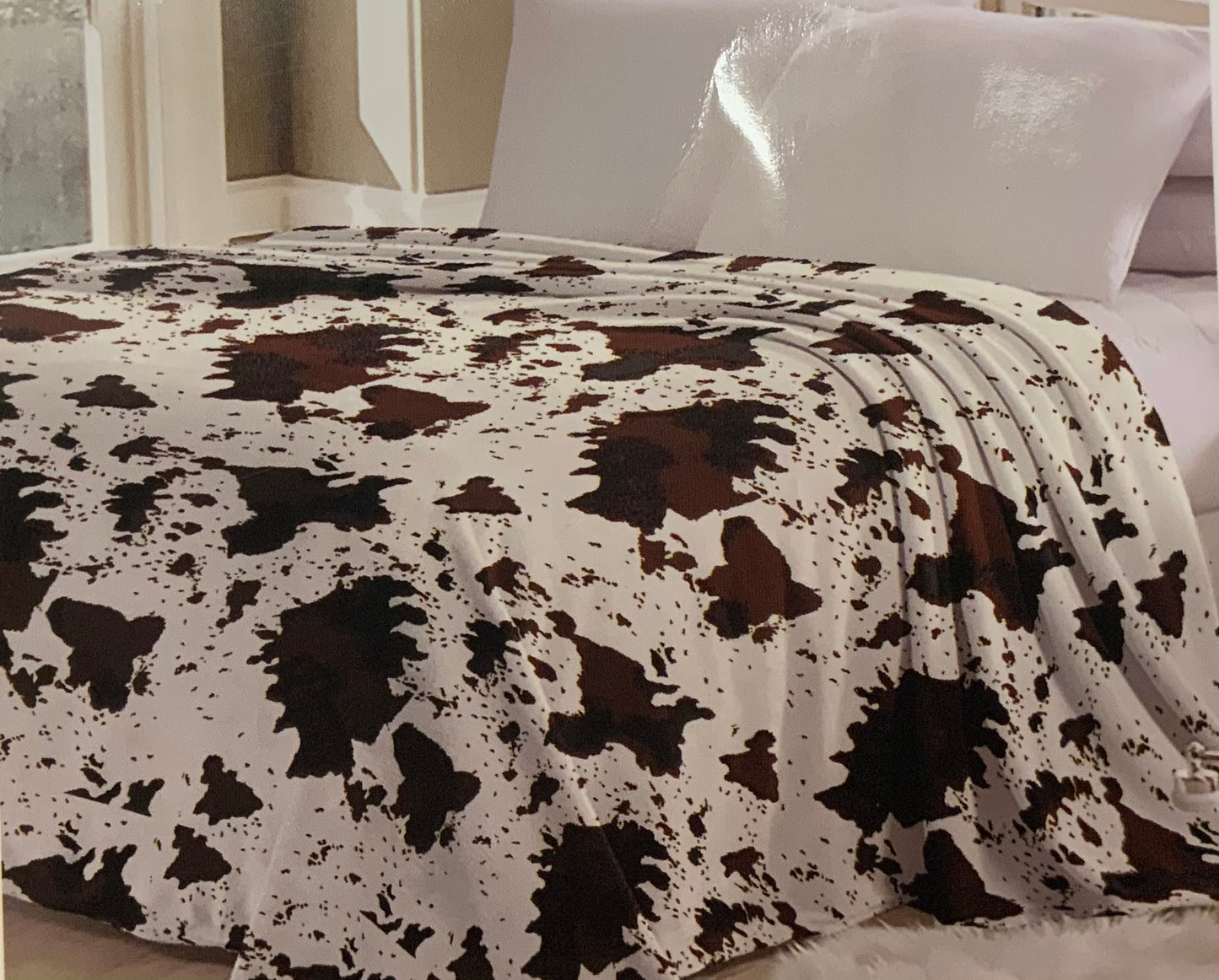 Cow Print Throw