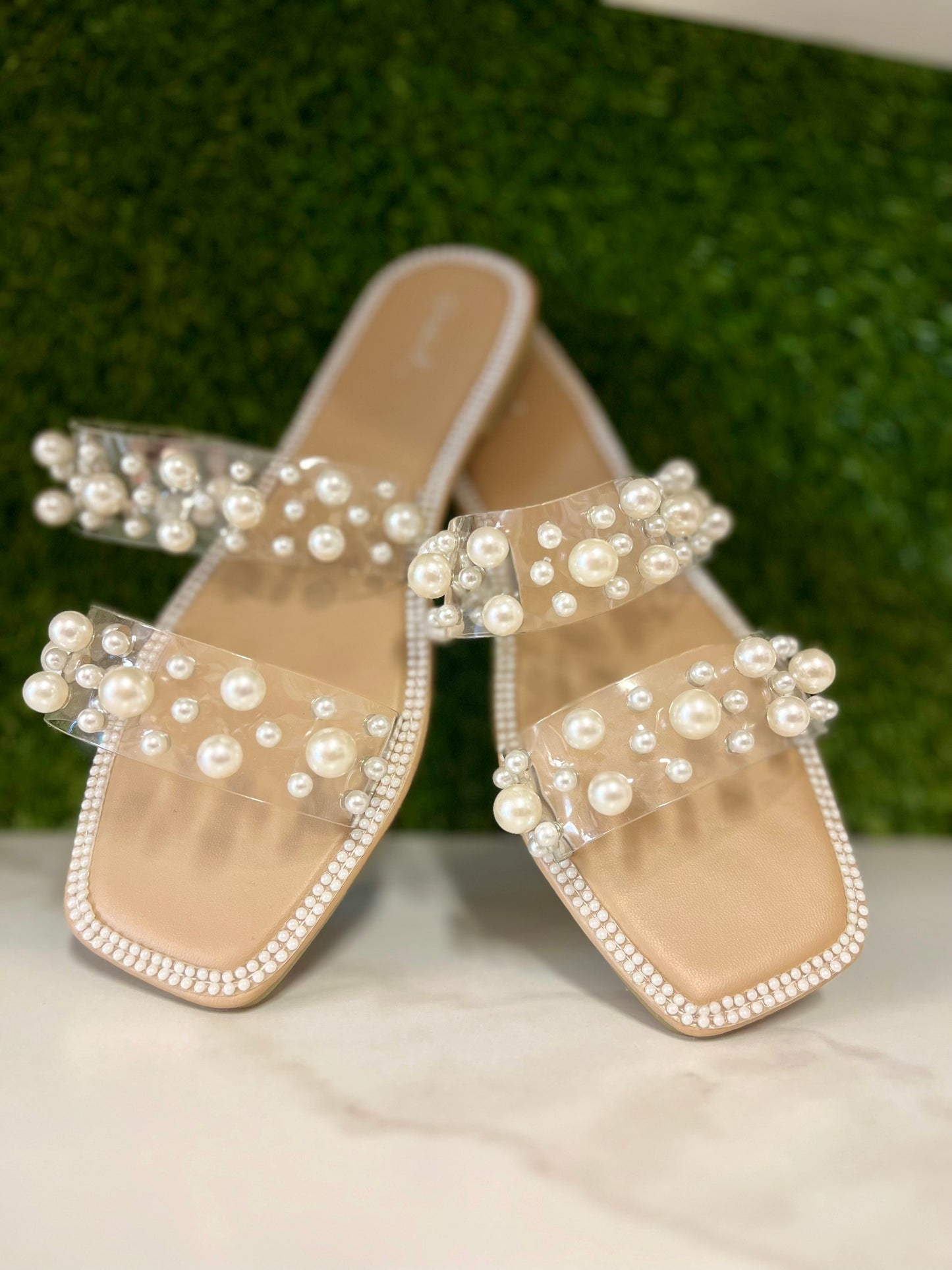 Pearl Jeweled Sandals