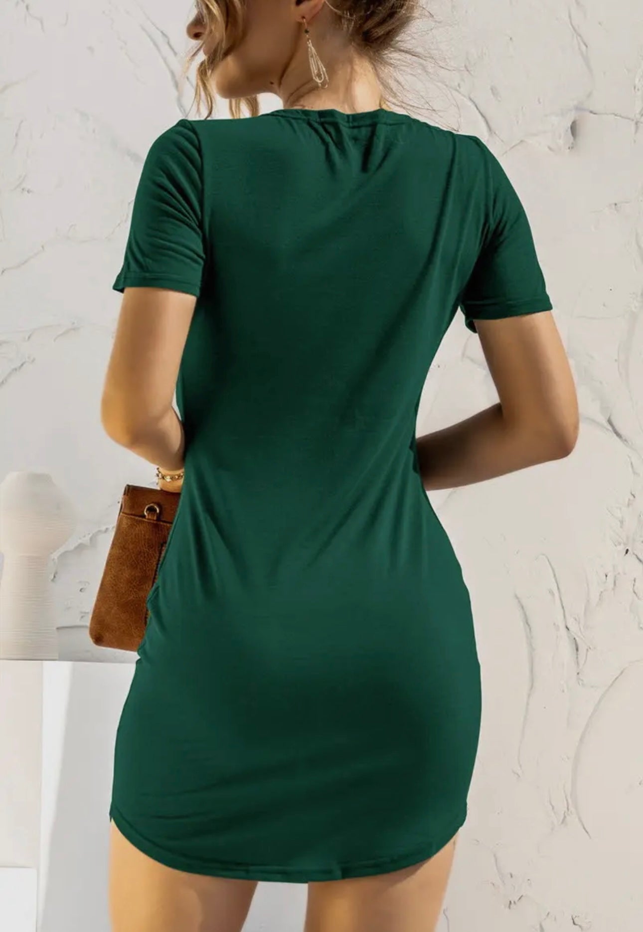 Short Sleeve Slim Dress