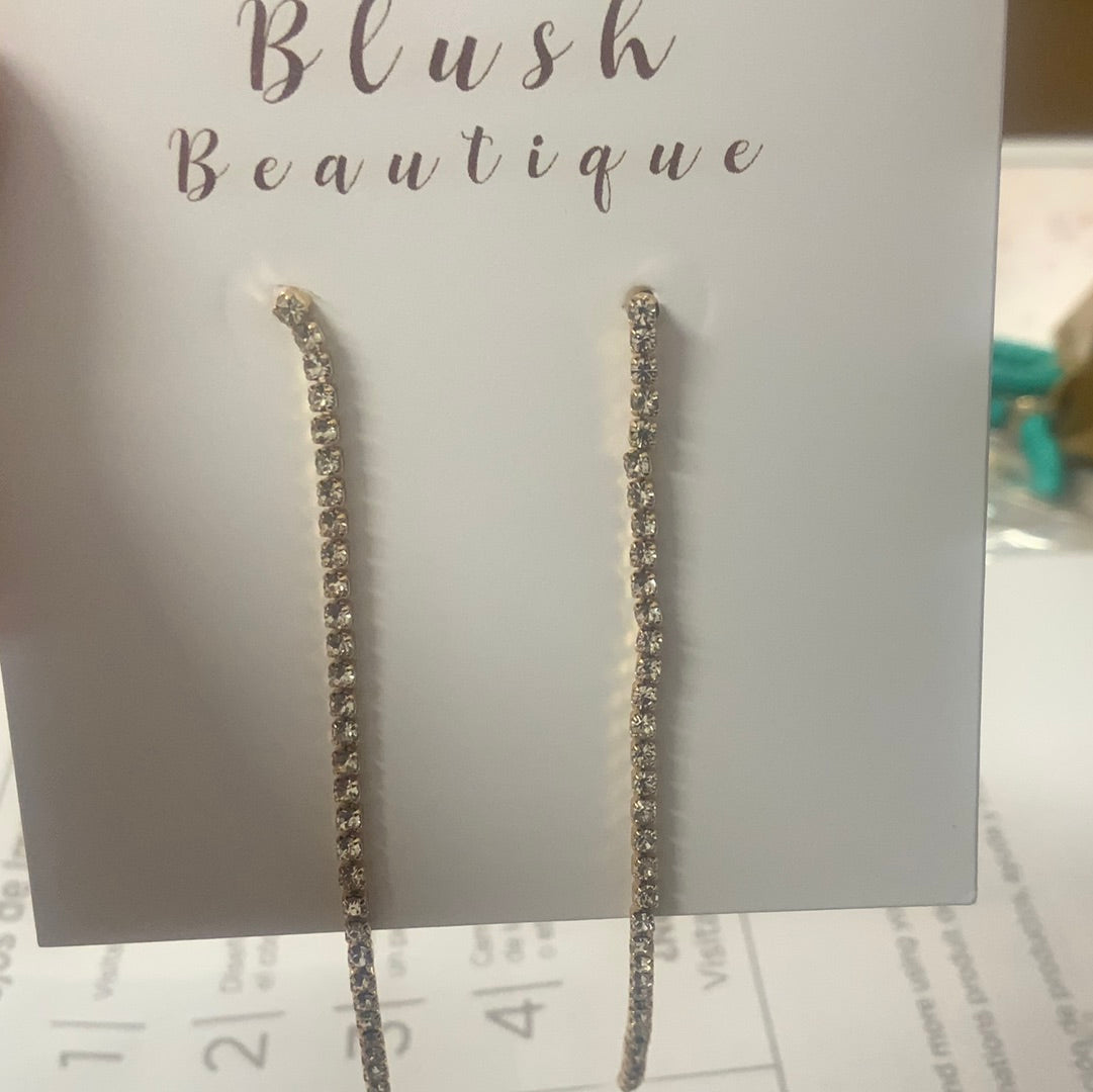 Long Diamond Earrings