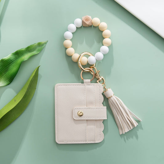 Cute Card Holder Case: Off-white