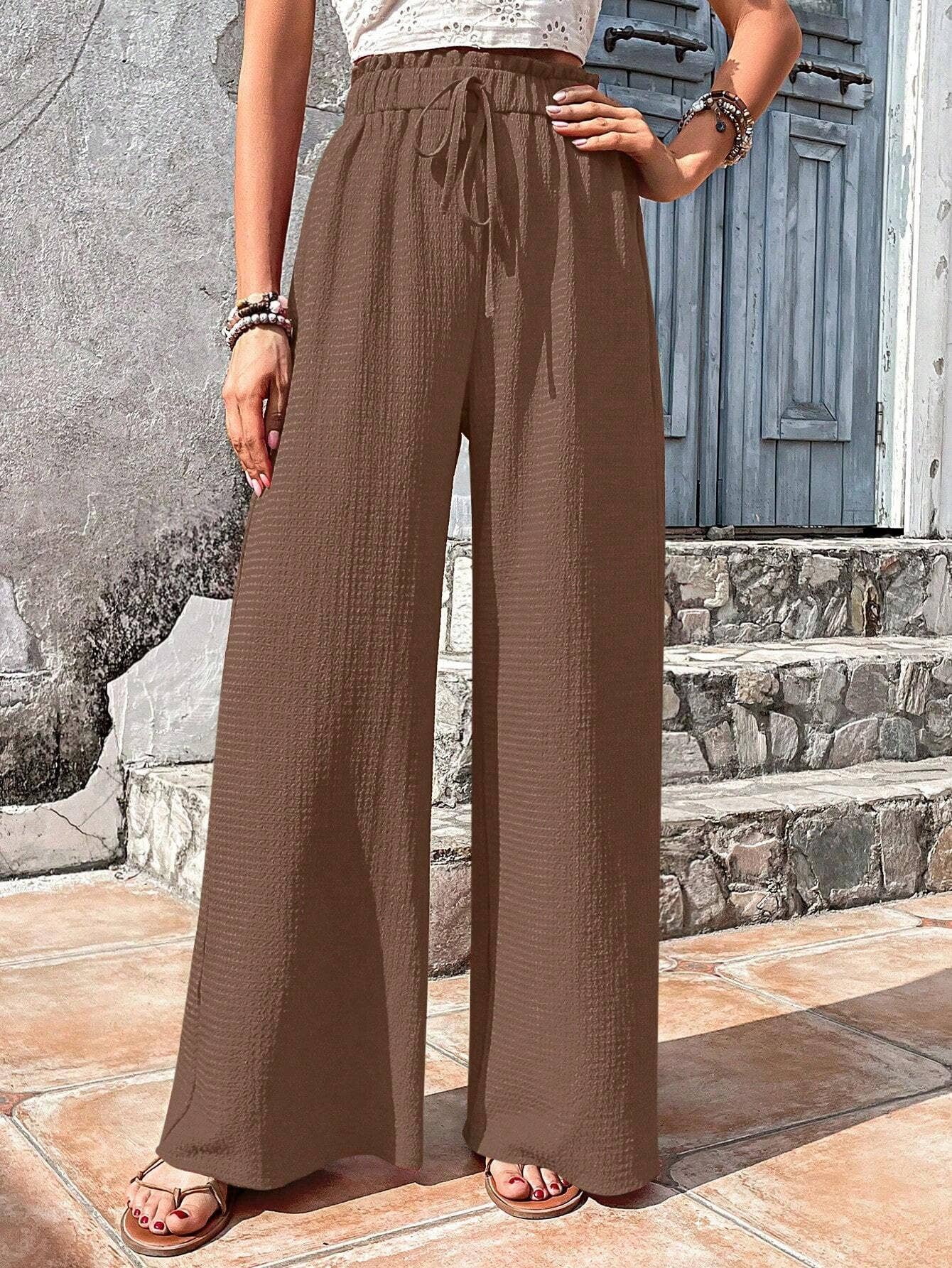 Casual wide-leg pants