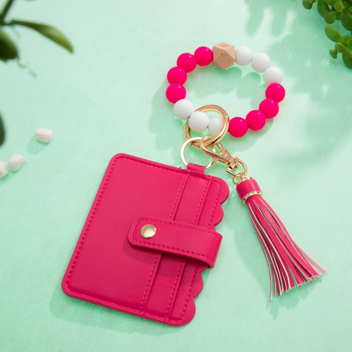 Cute Card Holder Case: Taupe