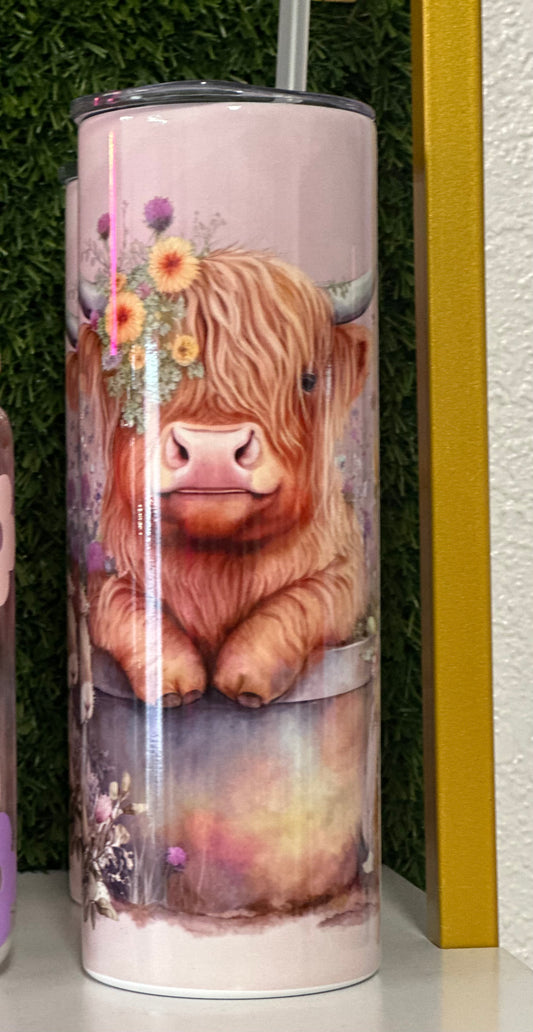 Highland Cow Tumbler