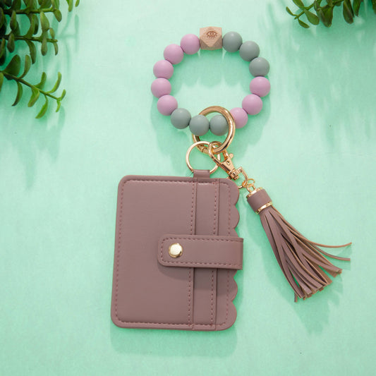 Cute Card Holder Case: Taupe