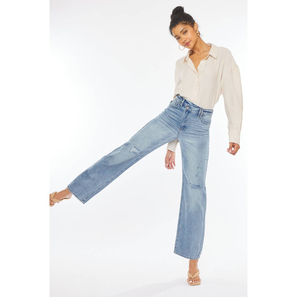 KC Wide Straight Jeans