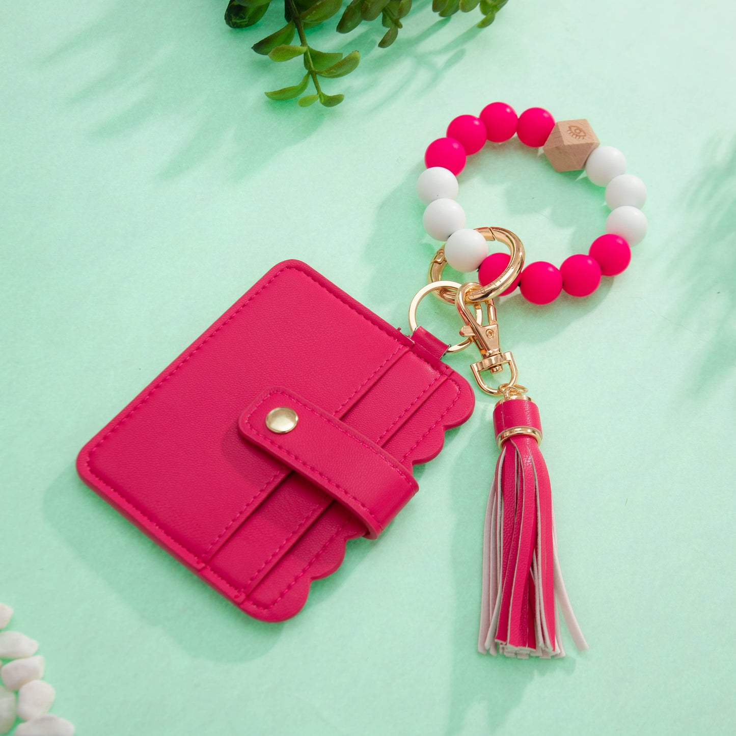 Cute Card Holder Case: Taupe