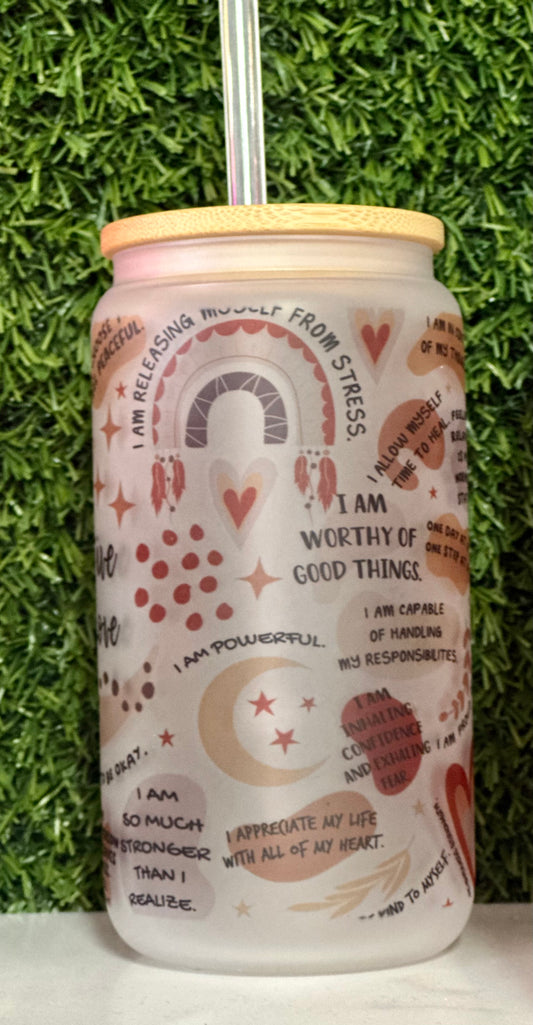Self Love Glass Cup