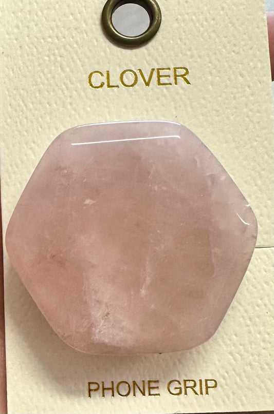 Pink Marble Phone Grip