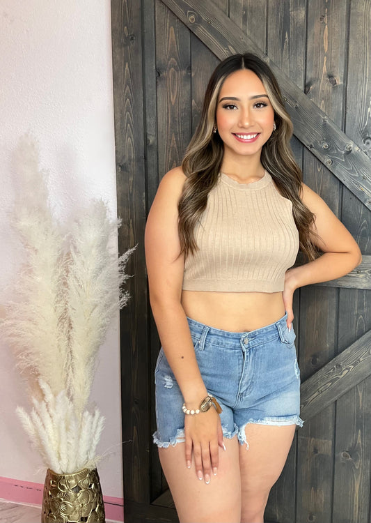 Ripped denim Shorts