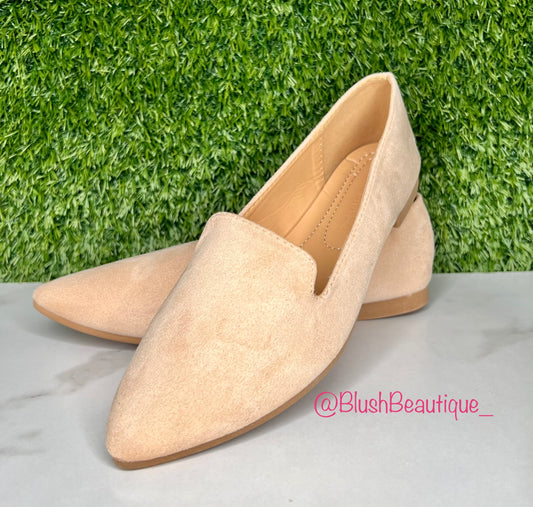 Pointed Toe Flat Nude