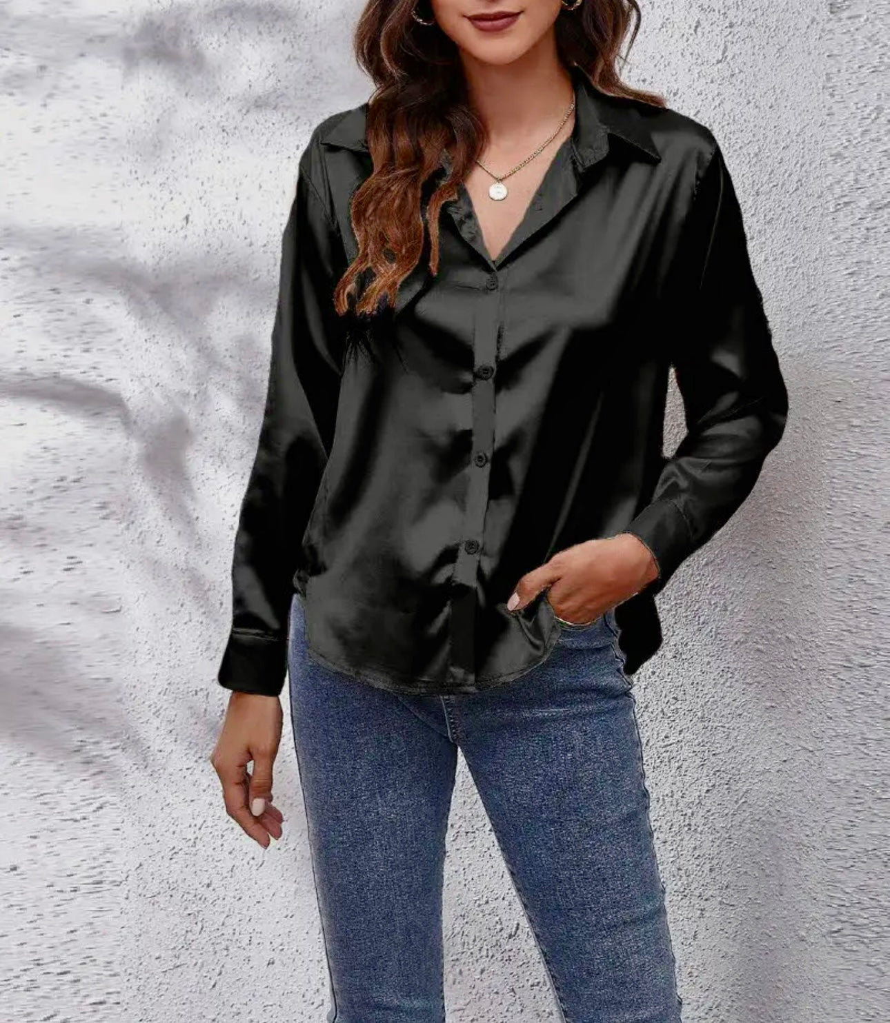 Silk Long Sleeve Blouse