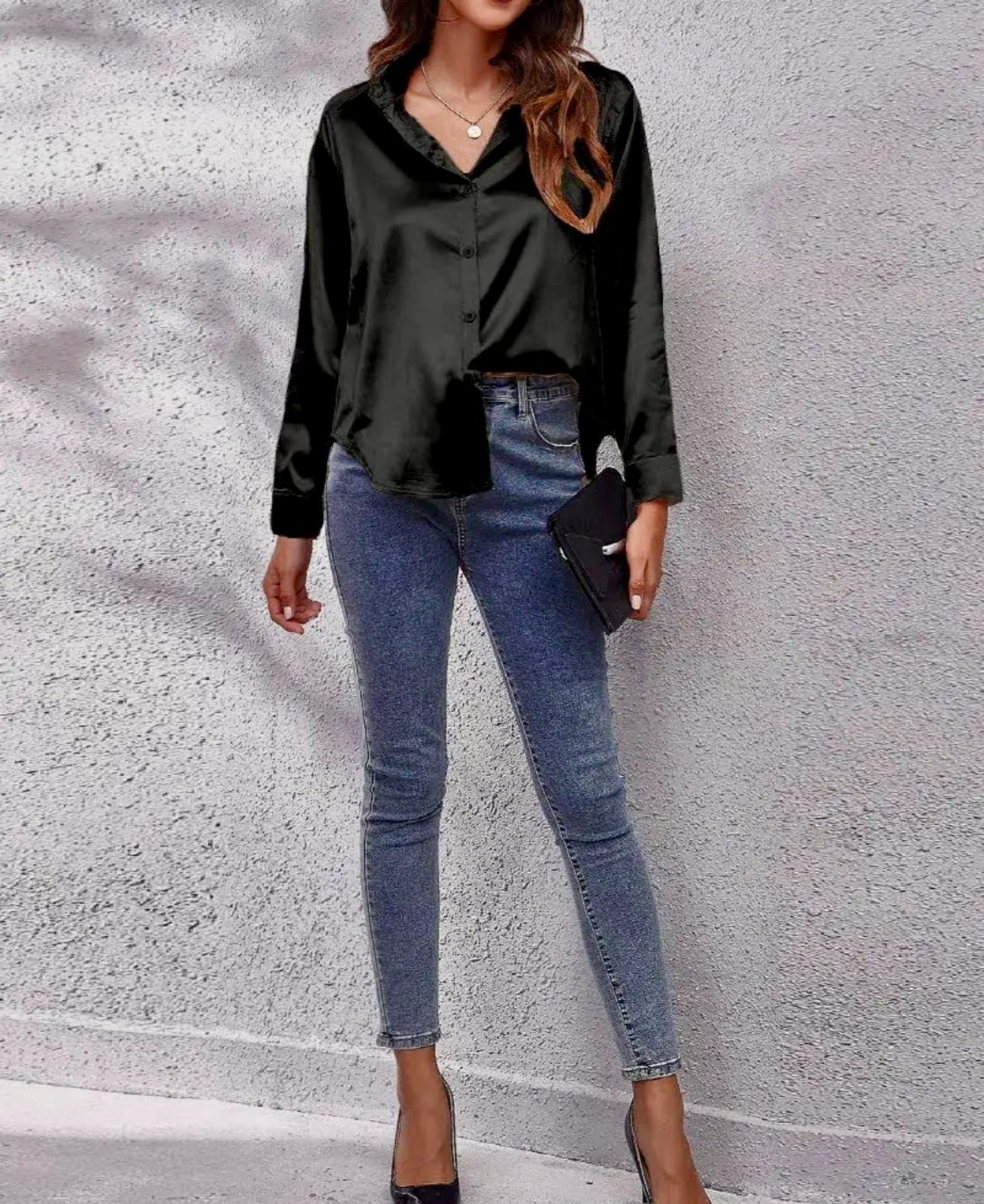 Silk Long Sleeve Blouse