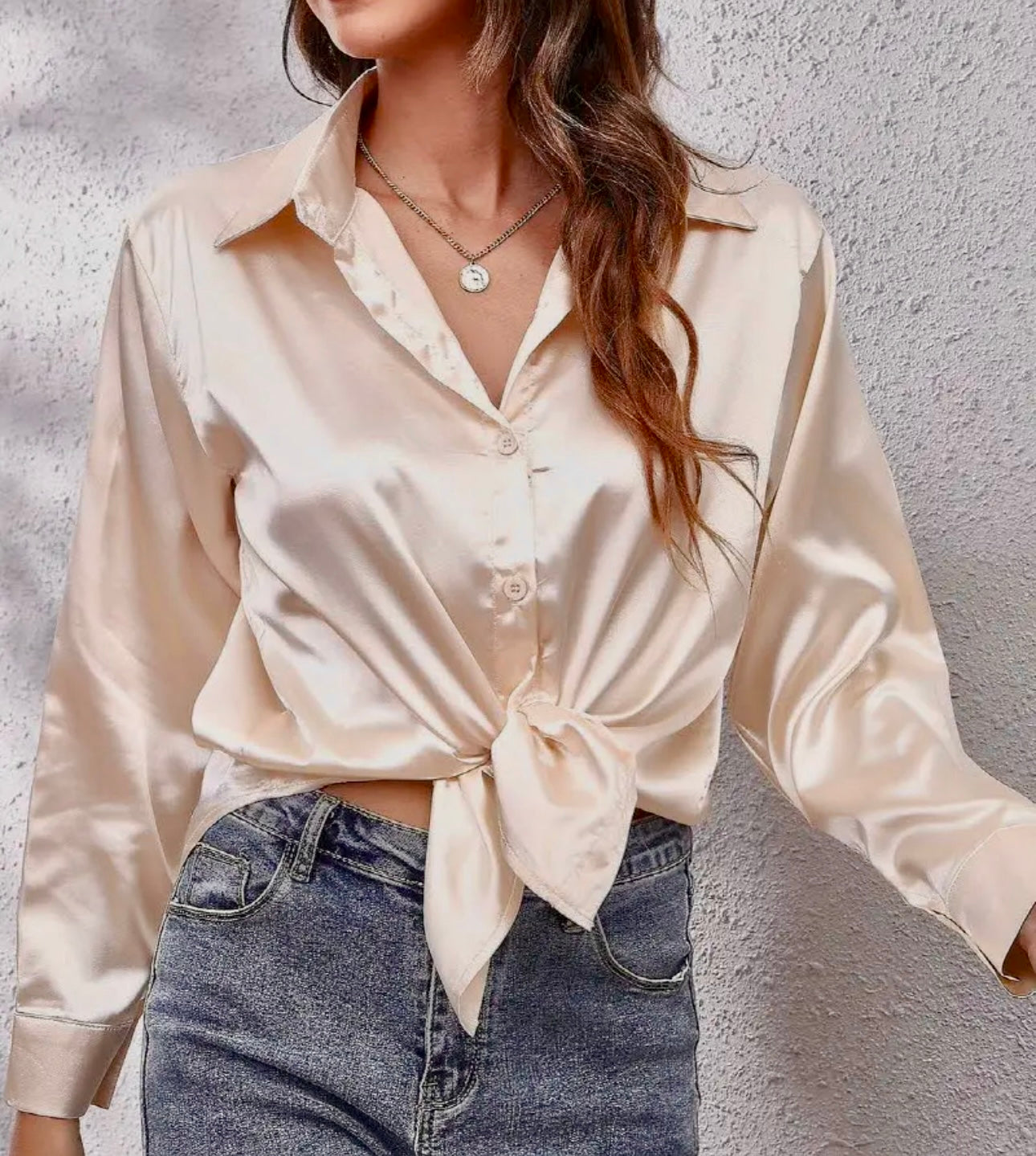 Silk Long Sleeve Blouse