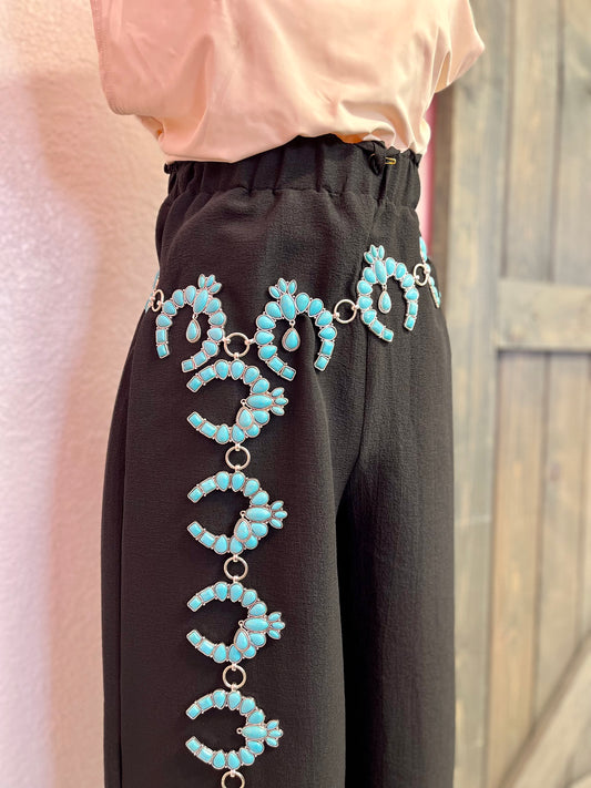 Turqoise Blossom Belt