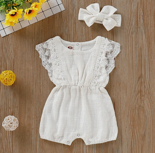 Babygirl Romper with Headband set