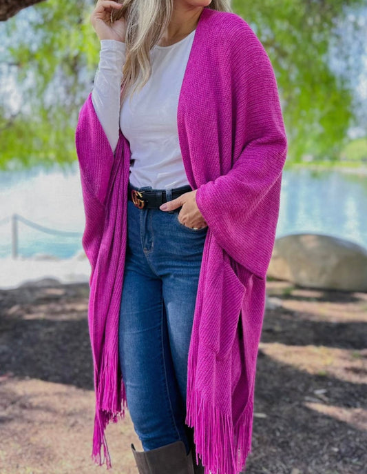 Pink Soft Knitted Cardigan