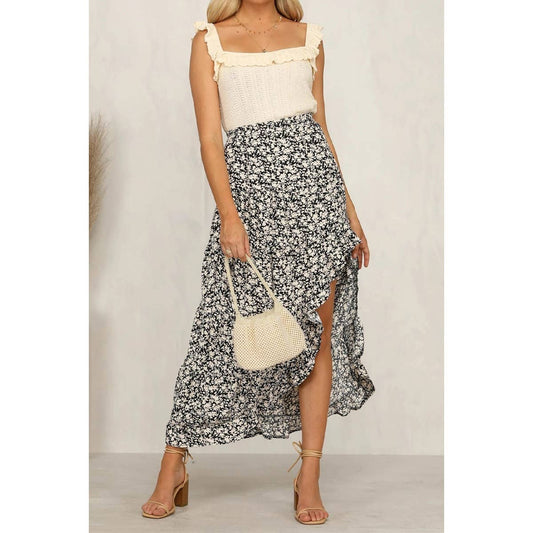 Polka Dot Maxi Skirt
